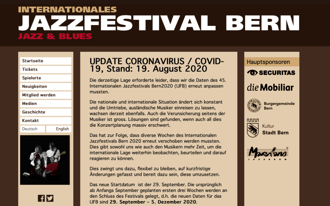 Jazzfestival Bern – warum nicht Schweizer Musiker buchen?